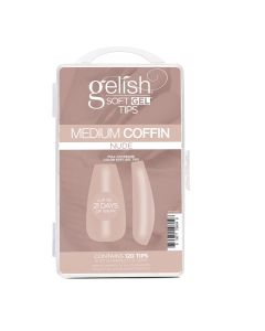Soft Gel&trade; Tips - Nude Medium Coffin 120CT